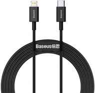 Kabllo BASEUS Superior Series USB-C - Lightning, 20W, 2m, e zezë