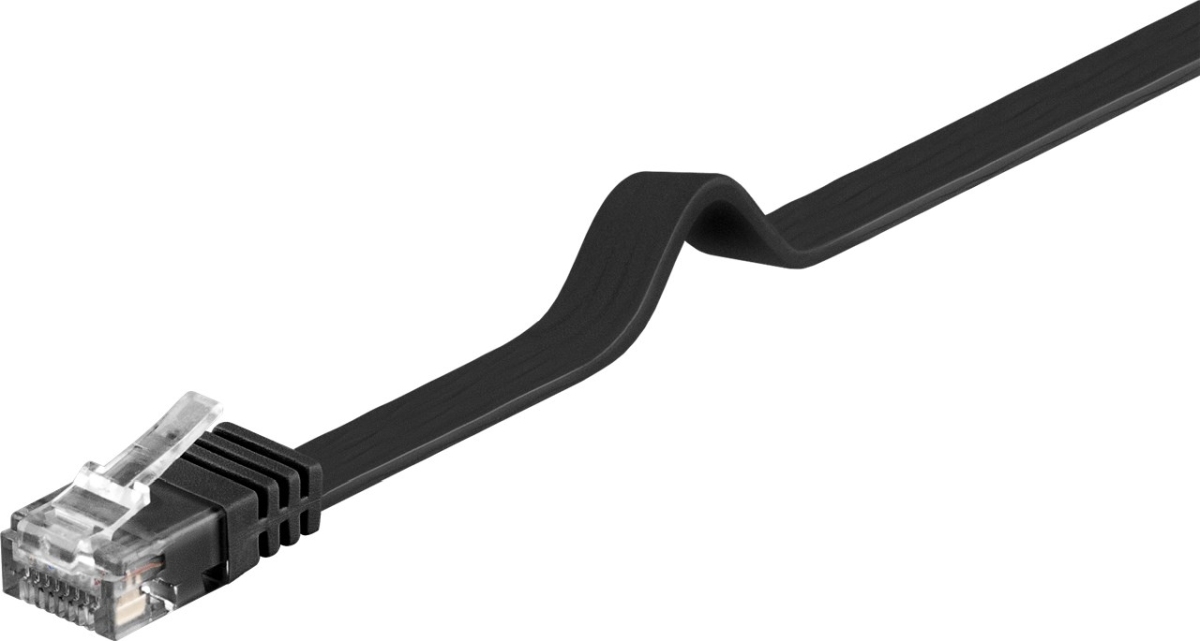 Kabllo Premiumcord Patchcable UTP, RJ45-RJ45, CAT6 20m, e zezë
