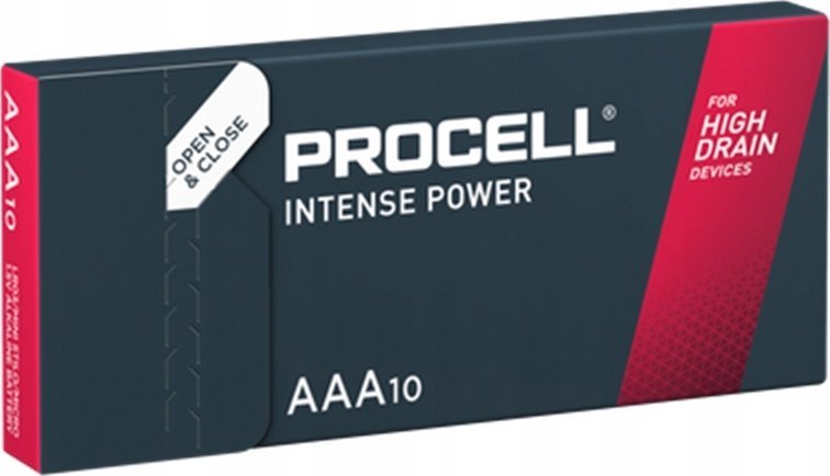 Bateri alkaline Duracell LR03 AAA Procell Intense Power, 1.5V, paketim 10 copë