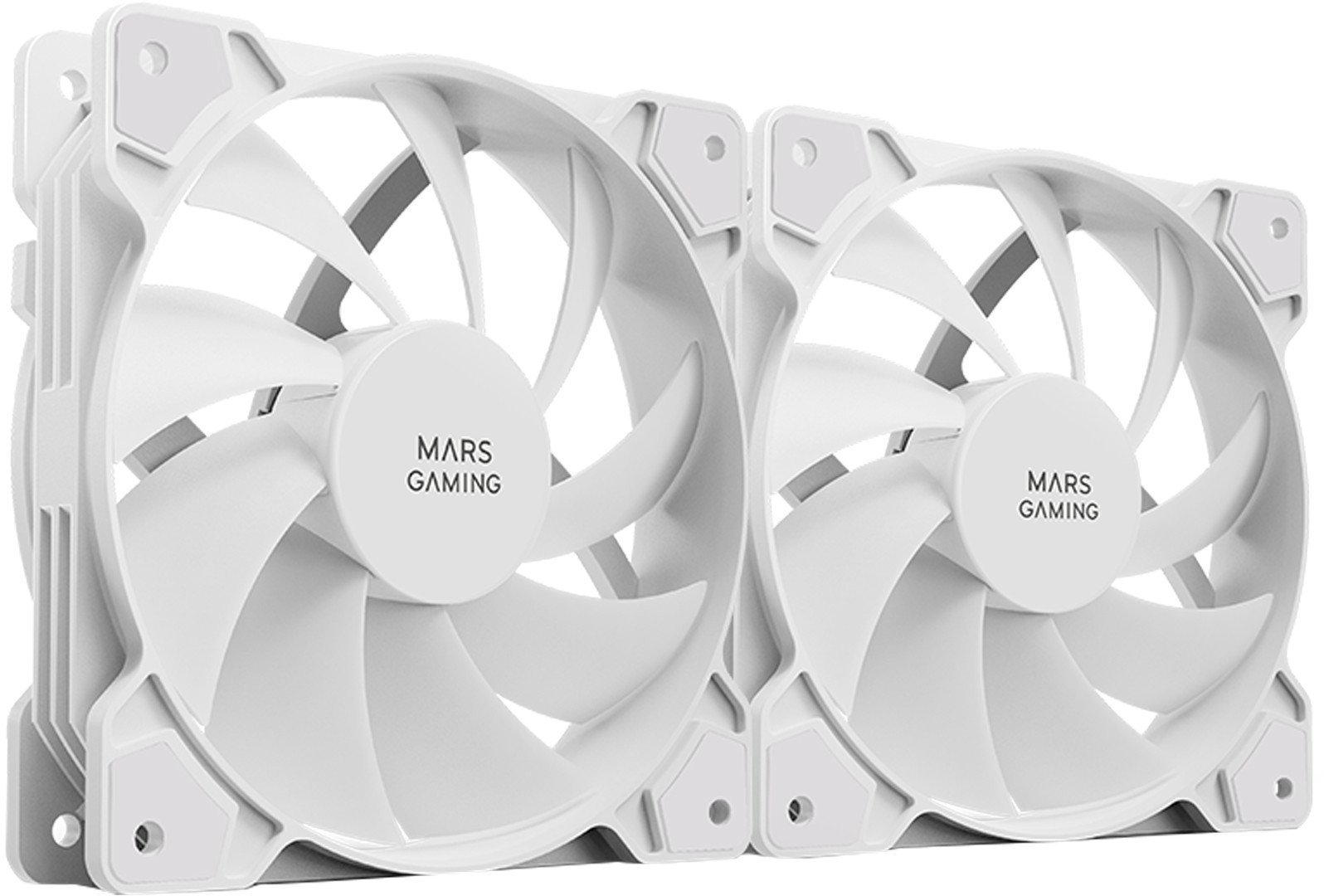 Ventilator PC Mars Gaming MF-PROX2 Silent, 120mm, e bardhë
