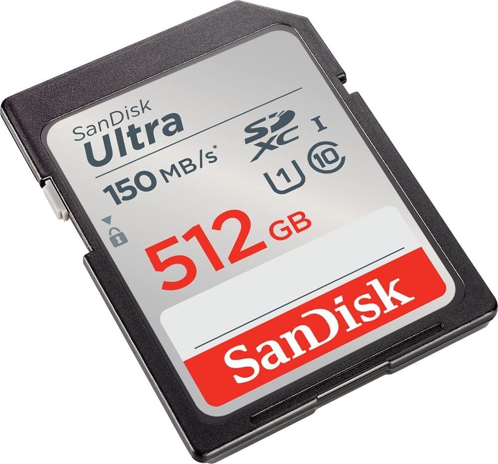 Kartë memorie SanDisk Ultra SDXC, 512GB, Class 10 UHS I, gri