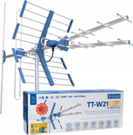 Antena televizive Telmor W21 Combo, DVB T T2 DAB+, 5G Protected, gri