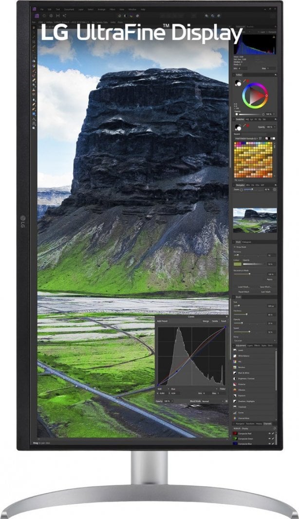 Monitor LG UltraFine 27UQ850V-W, 27'', 60Hz, Class F, 3840 x 2160 (UHD 4K), IPS, i hirtë