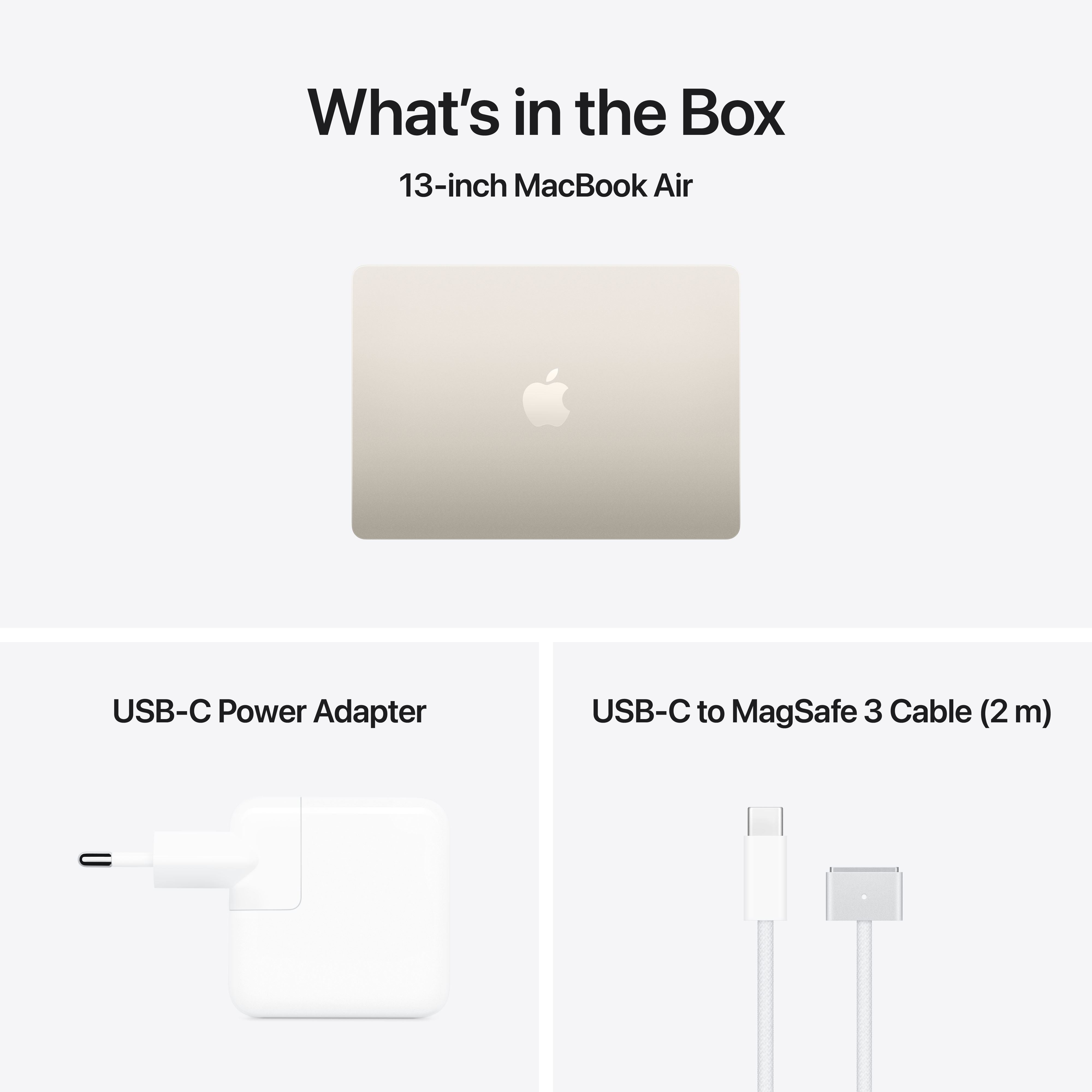 Apple Macbook Air, 13.6", M5 10-core, 24GB, 1TB, 10-core GPU, Starlight